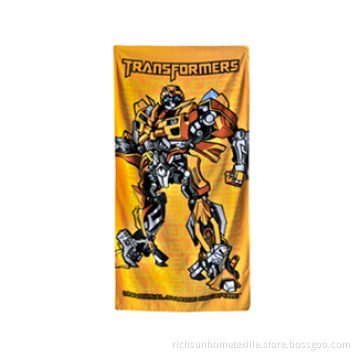 robot beach towel